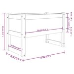 vidaXL Jardinière 78x40x52 cm Bois massif de pin