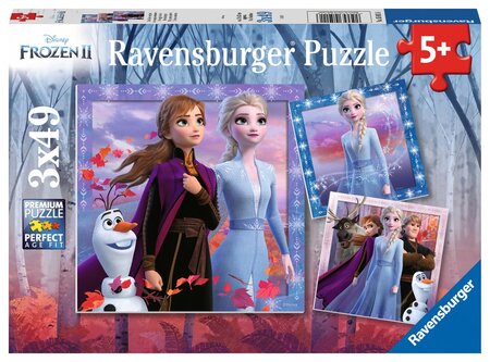 Ravensburger Puzzles 3x49 pièces - Le voyage commence / Disney La Reine des Neiges 2