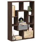 vidaXL Bibliothèque chêne marron 63x20x90 cm bois d'ingénierie