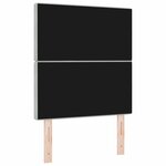 vidaXL Tête de Lit LED Argyle Manuel Gris clair 80 cm Velours