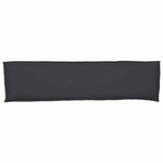 vidaXL Coussin pour banc de palette Noir 150 x 40 x 8 cm Tissu Oxford