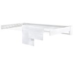 Leifheit Étendoir mural Telegant Plus 100 blanc 83100