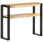 vidaXL Table console 90x30x75 cm Bois de manguier brut