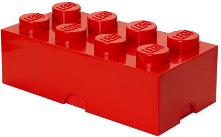 LEGO Storage Brick Boîte de Rangement rouge x8