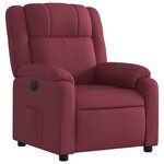 vidaXL Fauteuil inclinable électrique Rouge bordeaux Tissu