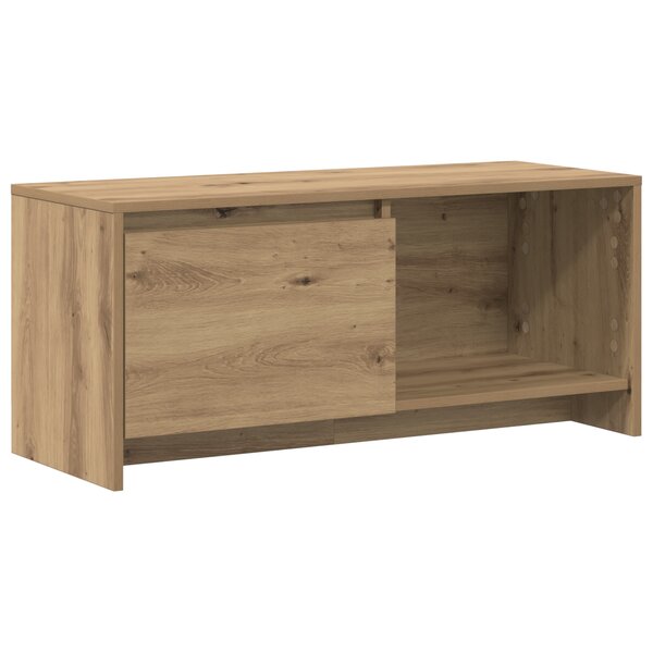 vidaXL Meuble TV chêne artisanal Bois d'ingénierie
