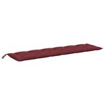 vidaXL Coussins de banc de jardin lot de 2 rouge bordeaux mélangé