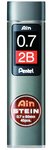 Etui de 40 mines 0 7 mm AIN STEIN C277 dureté 2B PENTEL