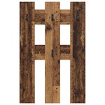 vidaXL Porte-manteau mural avec stockage Vieux bois 65 x 3 x 100 cm