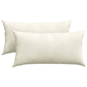 vidaXL Coussins de canapé 2 Pièces Crème 80 x 40 cm