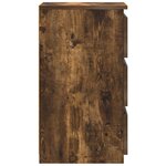 vidaXL Tables de chevet 2Pièces Chêne fumé 40x35x62 5cm Bois d'ingénierie
