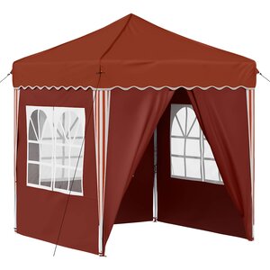 vidaXL Tente de fête pop-up 195 x 195 x 245 cm Terre cuite