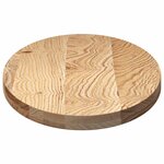 vidaXL Dessus de table 100x50x4 cm bois de chêne massif ovale