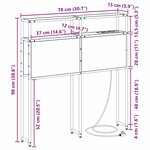 vidaXL Tête de lit de rangement Chêne sonoma 75 cm Bois d'ingénierie