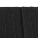 vidaXL Tête de lit capitonnée Noir 180 cm Pin massif