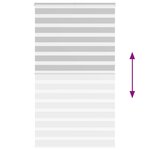 vidaXL Store zèbre gris clair largeur du tissu 115 9 cm polyester