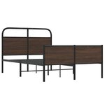 vidaXL Cadre de lit sans matelas 120x200 cm chêne marron