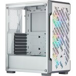 CORSAIR Boîtier PC iCUE 220T RGB Airflow - Moyen Tour - Verre trempé - Blanc (CC-9011174-WW)