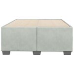 vidaXL Cadre de lit Gris clair 120x200 cm Velours
