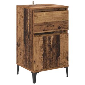 vidaXL Cabinet de chevet Bois ancien 40 x 35 x 70 cm Bois d'ingénierie