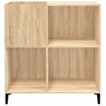 vidaXL Armoire à disques chêne sonoma 84 5x38x89 cm bois d'ingénierie