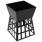 vidaXL Foyer et barbecue 2 en 1 34x34x48 cm Acier