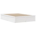vidaXL Cadre de lit sans matelas blanc 120x200 cm bois de pin massif