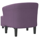 vidaXL Chaise cabriolet avec repose-pied violet tissu