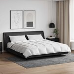 vidaXL Ensemble de Duvet avec oreiller 3 pc Blanc Plume de canard