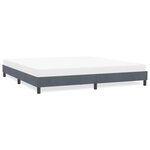 vidaXL Cadre de lit sans matelas gris foncé 180x210 cm velours
