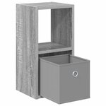 vidaXL Table de chevet Gris Sonoma 25 5 x 22 x 49 5 cm