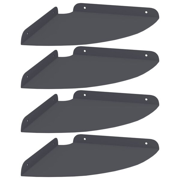 vidaXL Étagère flottante 4 Pièces Anthracite 24 x 24 x 2 3 cm