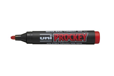 Marqueur PROCKEY PM126 Pte biseautée large 5,7mm Rouge UNI-BALL
