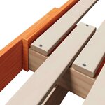 vidaXL Cadre de lit Brun cire 80 x 200 cm Bois d'ingénierie