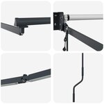 vidaXL Cadre de store rétractable électrique Anthracite 3 x 2 m