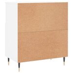 vidaXL Buffets 2 Pièces blanc bois d'ingénierie