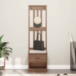 vidaXL Portemanteau SANDNES 45x40x159 5 cm bois massif pin