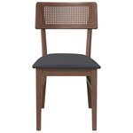 vidaXL Chaises à manger coussins 2 Pièces marron bois massif caoutchouc