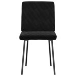 vidaXL Chaises à manger lot de 4 Noir Velours