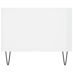 vidaXL Table basse Blanc brillant 90x50x40 cm Bois d'ingénierie