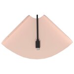 vidaXL Étagère flottante avec étagère 2 Pièces Rose 15 x 15 x 2 cm