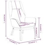 Vidaxl chaise de relaxation taupe tissu