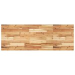 vidaXL Étagère de vasque murale acier et bois massif d'acacia