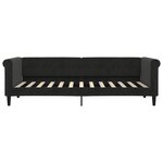 vidaXL Lit de jour avec lit gigogne noir 80x200 cm velours