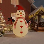 vidaXL Bonhomme de neige gonflable avec LED 360 cm