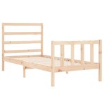 vidaXL Cadre de lit sans matelas 90x200 cm bois de pin massif