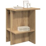 vidaXL Table basse 2 Pièces Chêne artisanal 40 x 30 x 49 cm