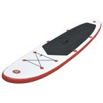 vidaXL Stand Up Paddle Planche à rame Rouge et blanc