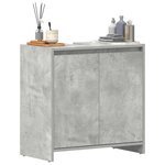 vidaXL Armoire de salle de bain Gris béton 60x33x61 cm Bois ingénierie