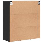 vidaXL Cabinet à chaussures Chêne noir 103x30x51 cm Bois d'ingénierie